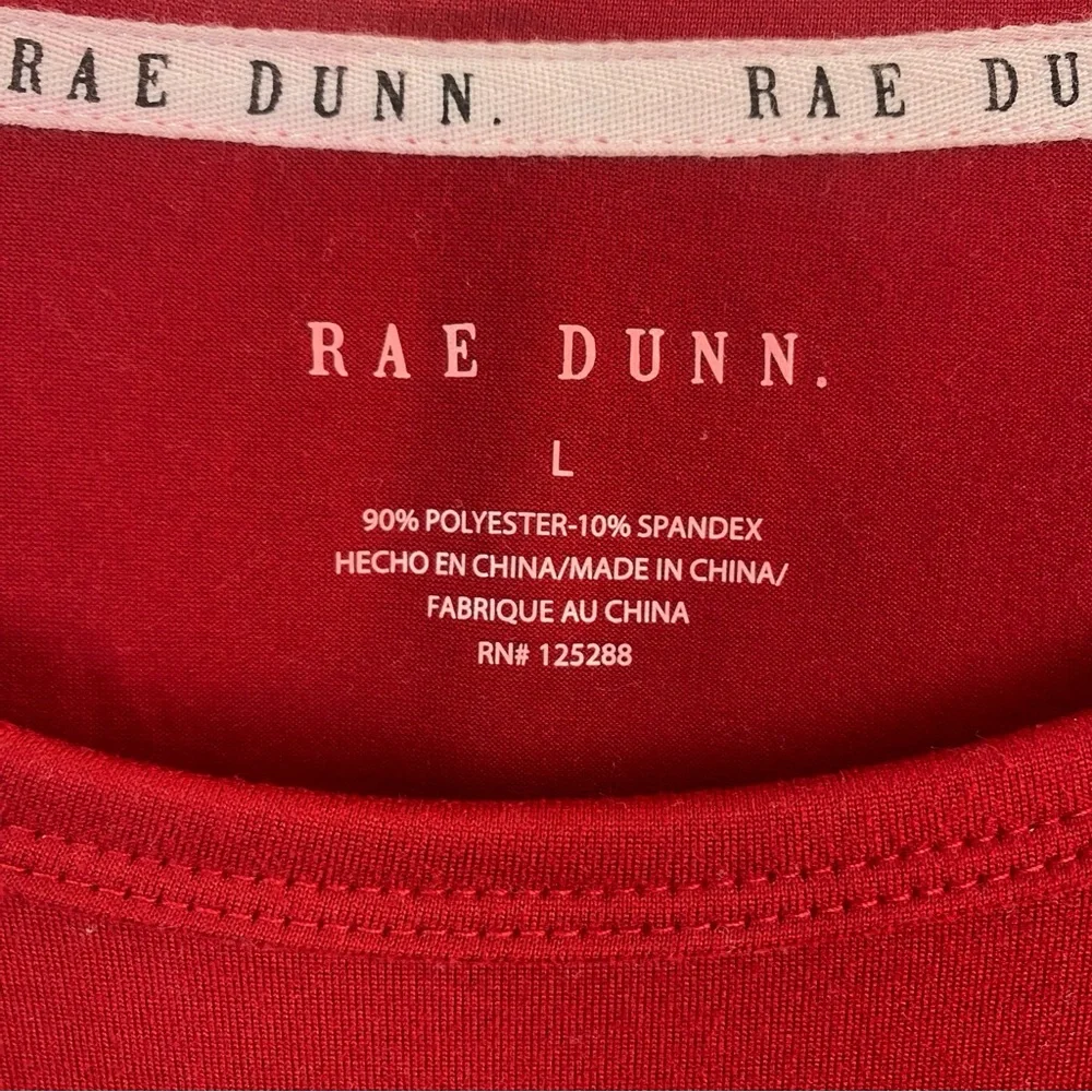 Rae Dunn Red Top with White Text - Picture 2 of 3